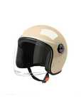 Casca moto/scuter unisex, cu vizor, marime universala 56-62cm, crem