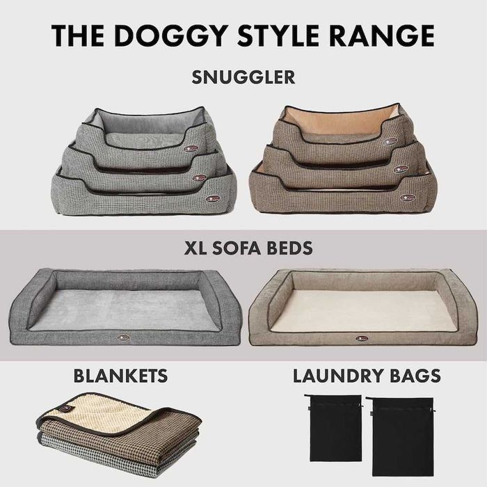 DOGGY STYLE средно легло за кучета - луксозно легло, 22 x 60 x 80 см