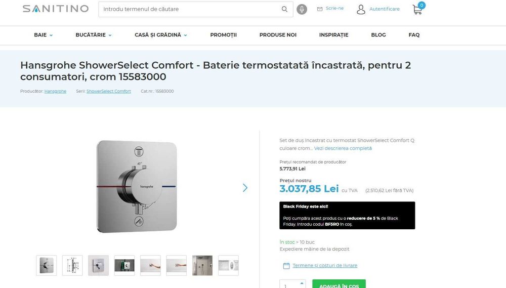 Hansgrohe ShowerSelect Comfort - Baterie termostatată încastrată