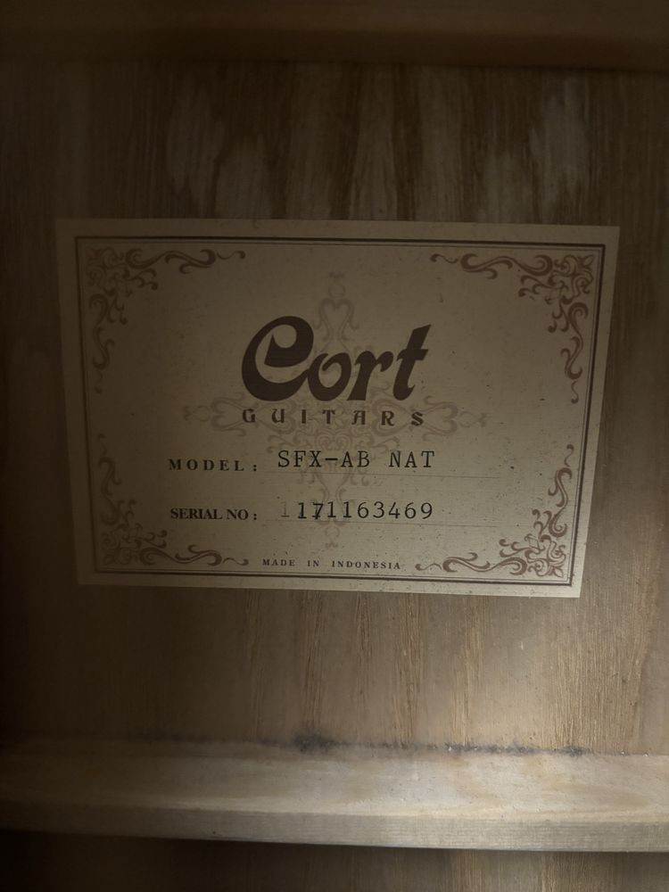 Cort sfx ab nat электроакустическая гитара