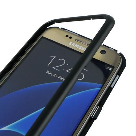 Husa Magnetic Case 360° pentru Samsung Galaxy S7 Edge, Negru
