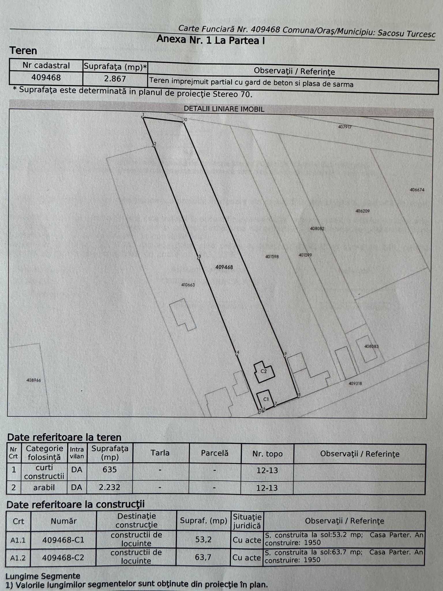 Teren Uliuc, suprafata 2867mp, nr de casa. Direct de la proprietar.