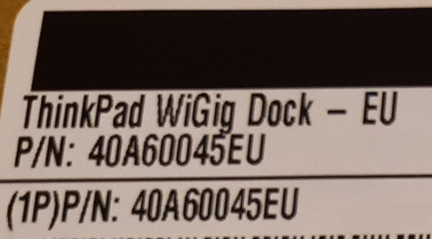 Продавам док станция Lenovo ThinkPad WiGig Dock 40A6