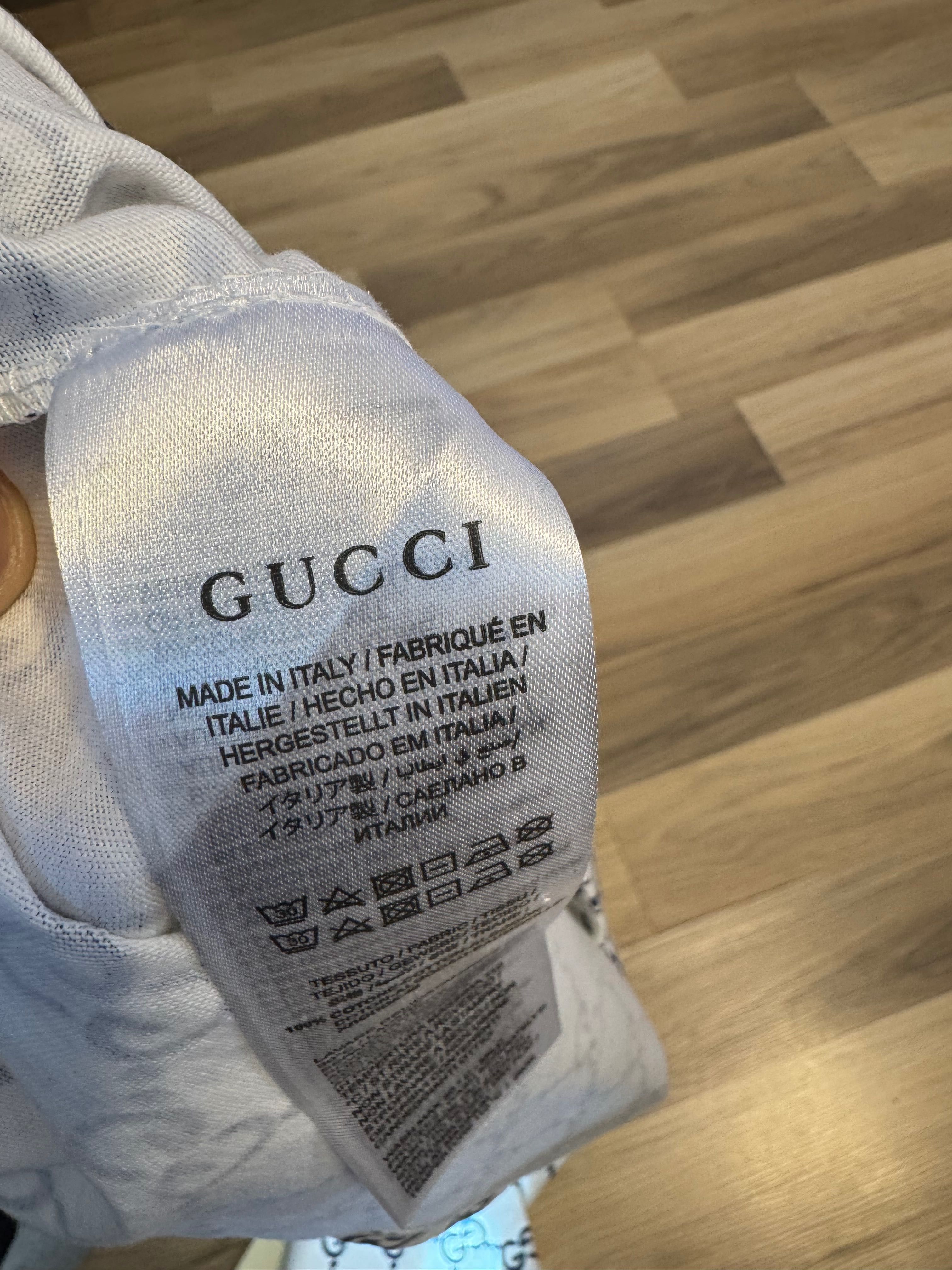 Gucci-Чисто нова оригинална мъжка тениска Л размер