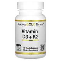Vitamin D3 5000IU + Vitamin K2 120mcg 60 veggie Capsules