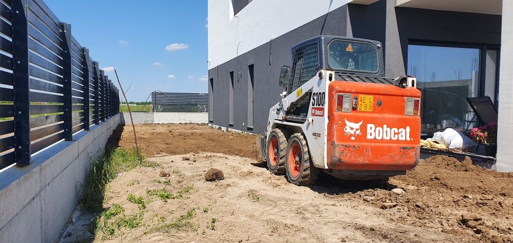 Miniexcavator bobcat miniincarcator Transport sapaturi Nivelar
