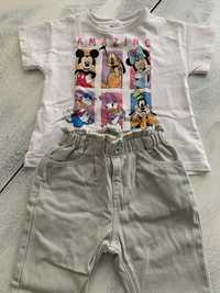 Бебешки комплект Zara -дънки и 2 тениски