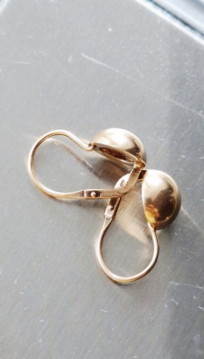 Cercei aur 14k, vintage
