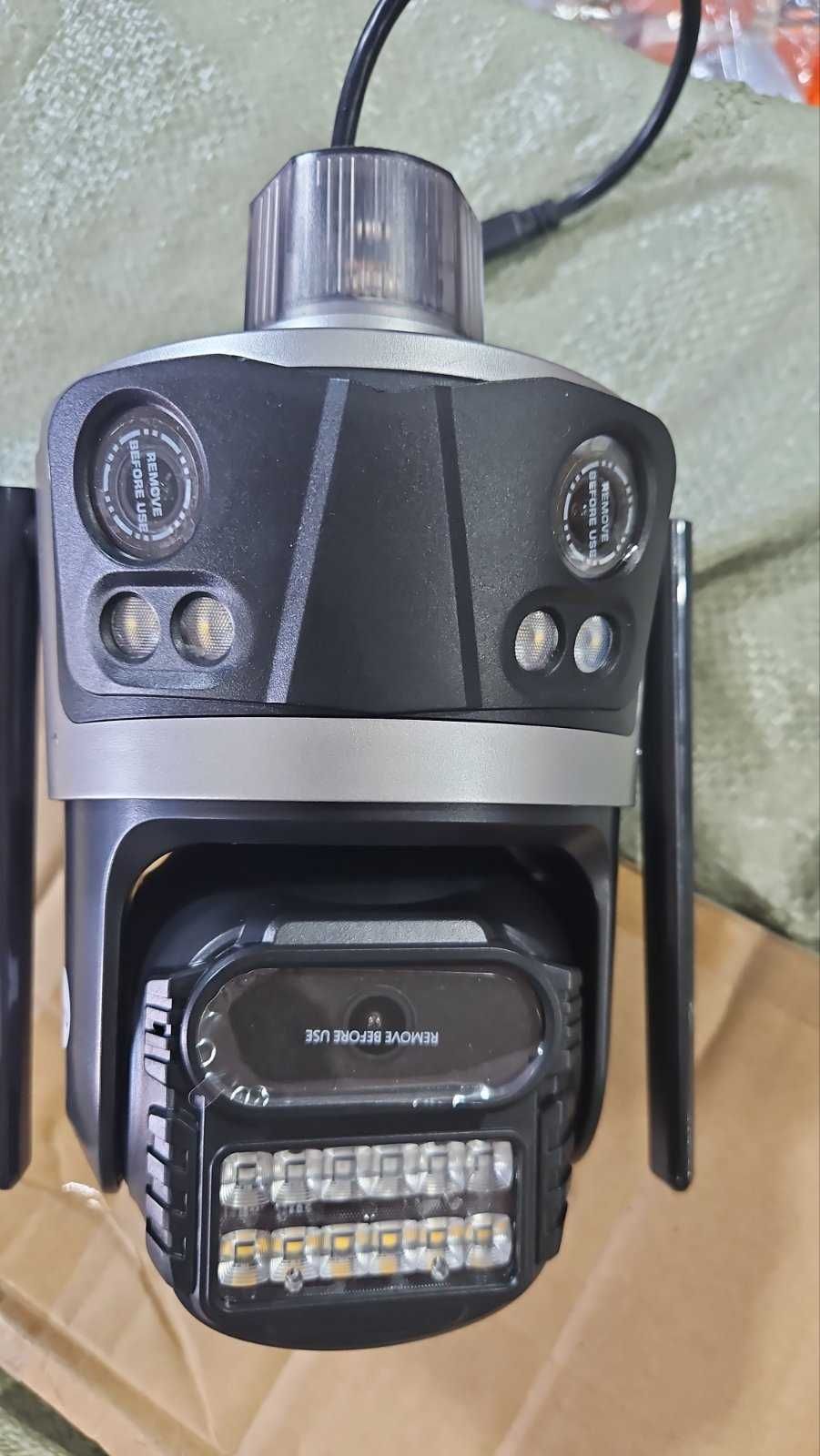 +карта 64GB 12MP IP камера WiFi PTZ 4 лещи 12MP ICSee P17