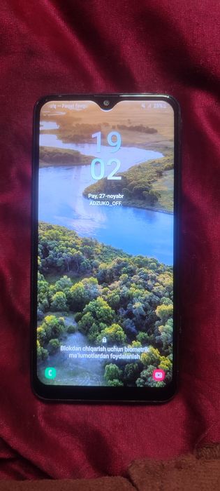 Samsung Galaxy A10s holati ideal hech qati qurilmagan sinmagan