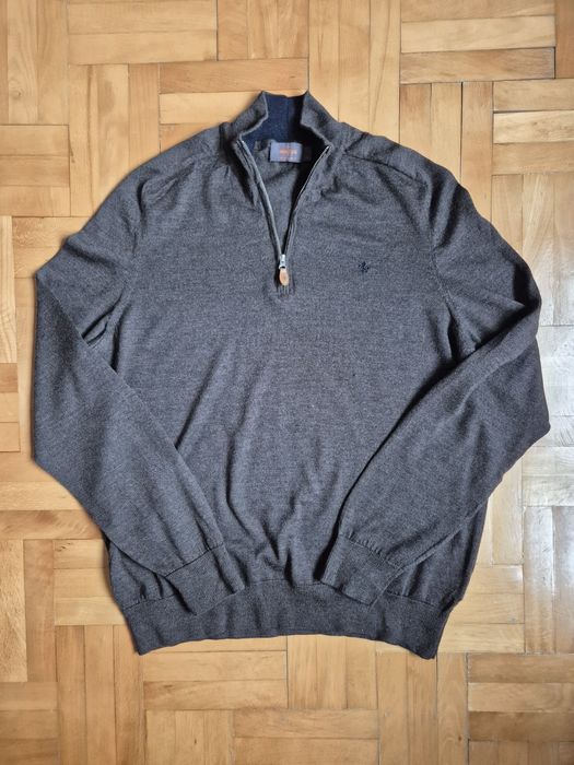 Pulover Morris Stockholm Lux, 100% Lână Merino, half-zip, Bărbați - XL