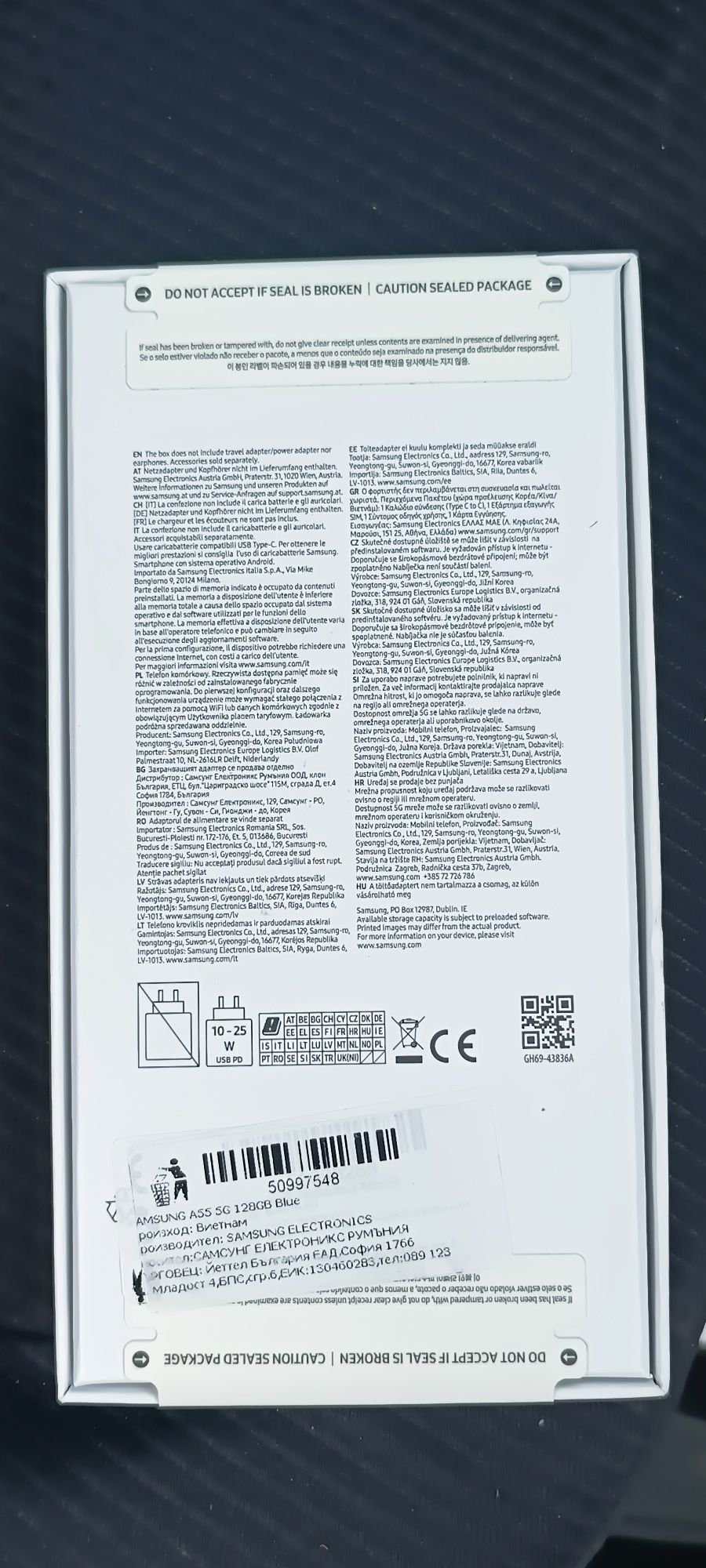 SAMSUNG  A55 5G 8 RAM 128 ROM Ice Blue