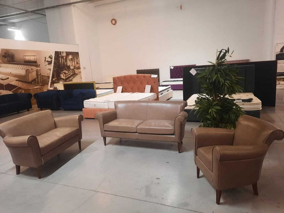 Set 2+1 piele naturala