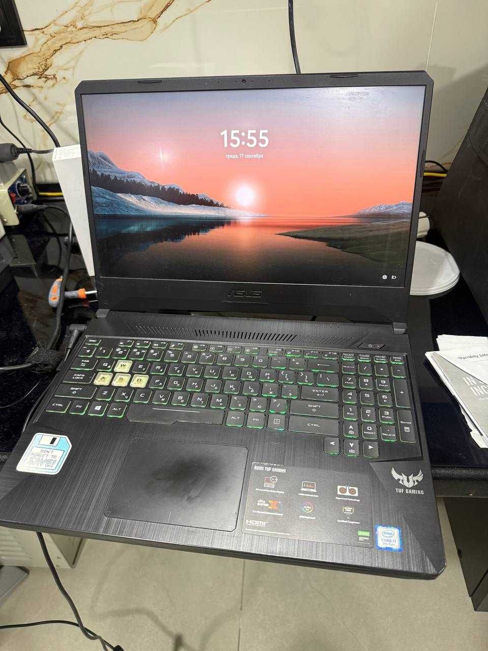 Продам игровой ноутбук ASUS TUF Gaming FX505GT