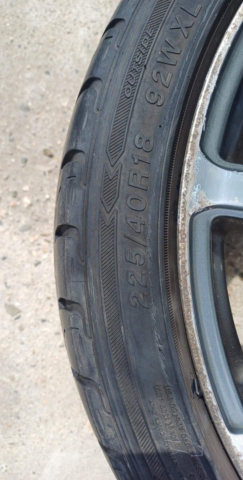 Джанти с гуми за Ауди/Audi 18'