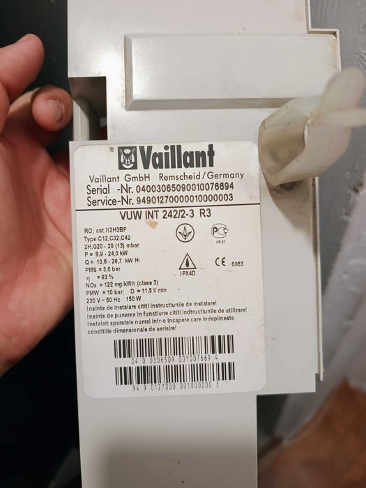 Vând centrala Vaillant pentru piese de schimb