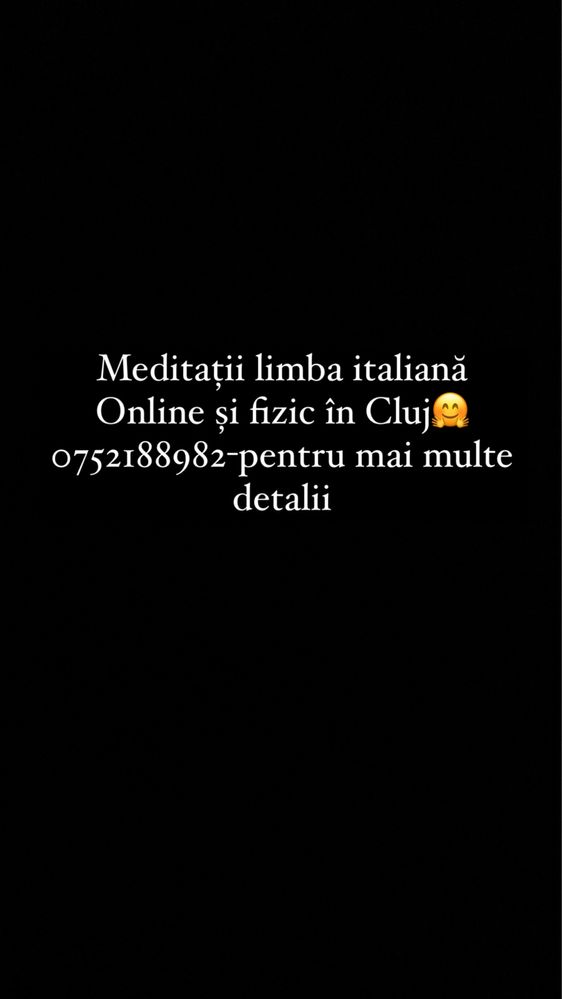Meditații limba italiană