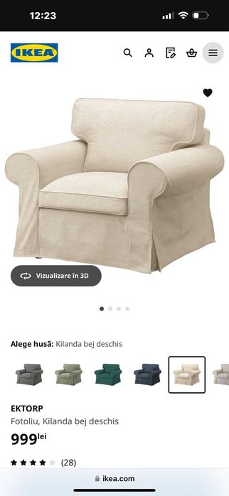 Canapea cu fotoliu ikea