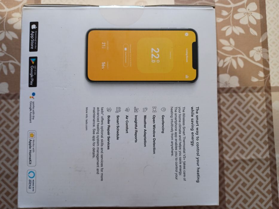 Termostat inteligent Tado. Fabricat in Germania.