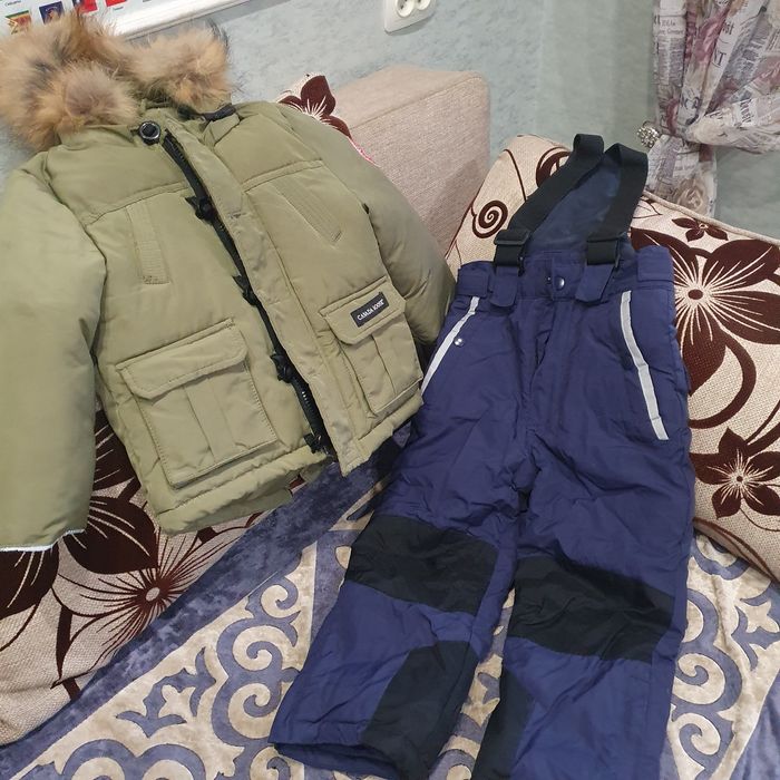 Куртка и штаны мальчику на зиму рост 98 см
