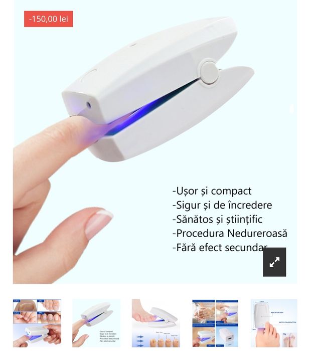 Aparat cu laser pentru afectiuni ale Unghiei RK6000FL, lumina albastră