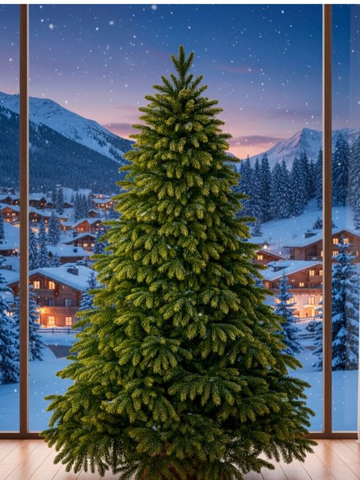 Королевская ель новогодняя +подарок украшение