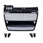 Grila fara emblema Audi A4 B7 RS Style negru lucios PDC NOU