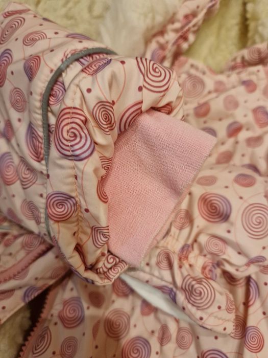 Combinezon 2 în 1 sac lână naturală 3-12 luni  salopeta iarna