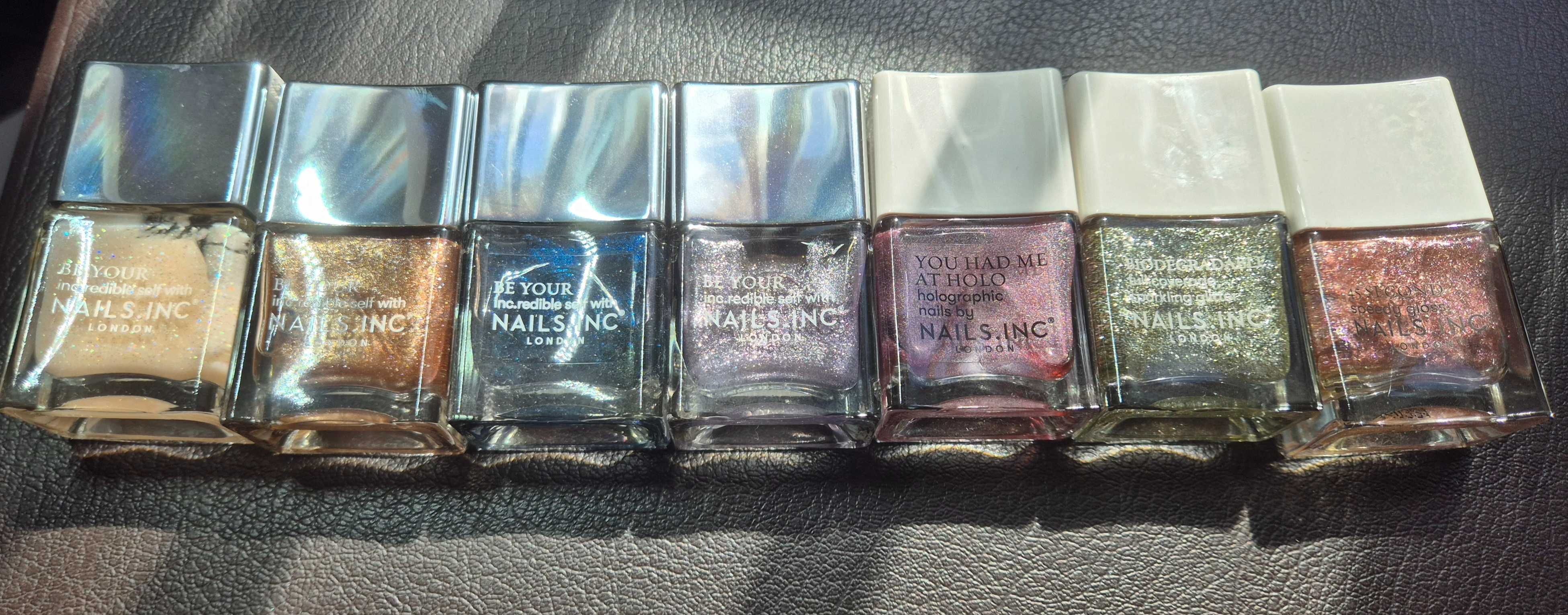 7 броя лaкове за нокти с брокат NAILS. INC
