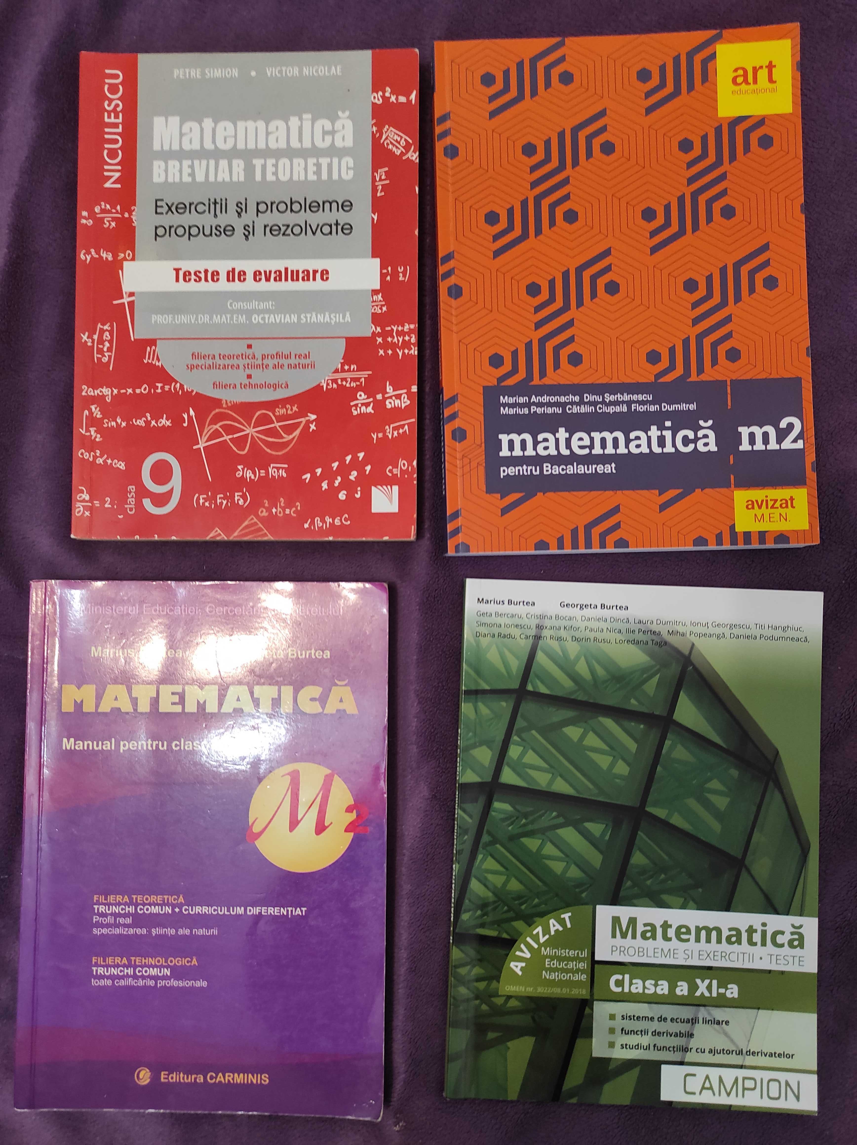Vând Cărți  de matematică