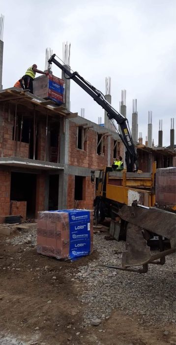 Iveco eurocargo basculabil + brat telescopic