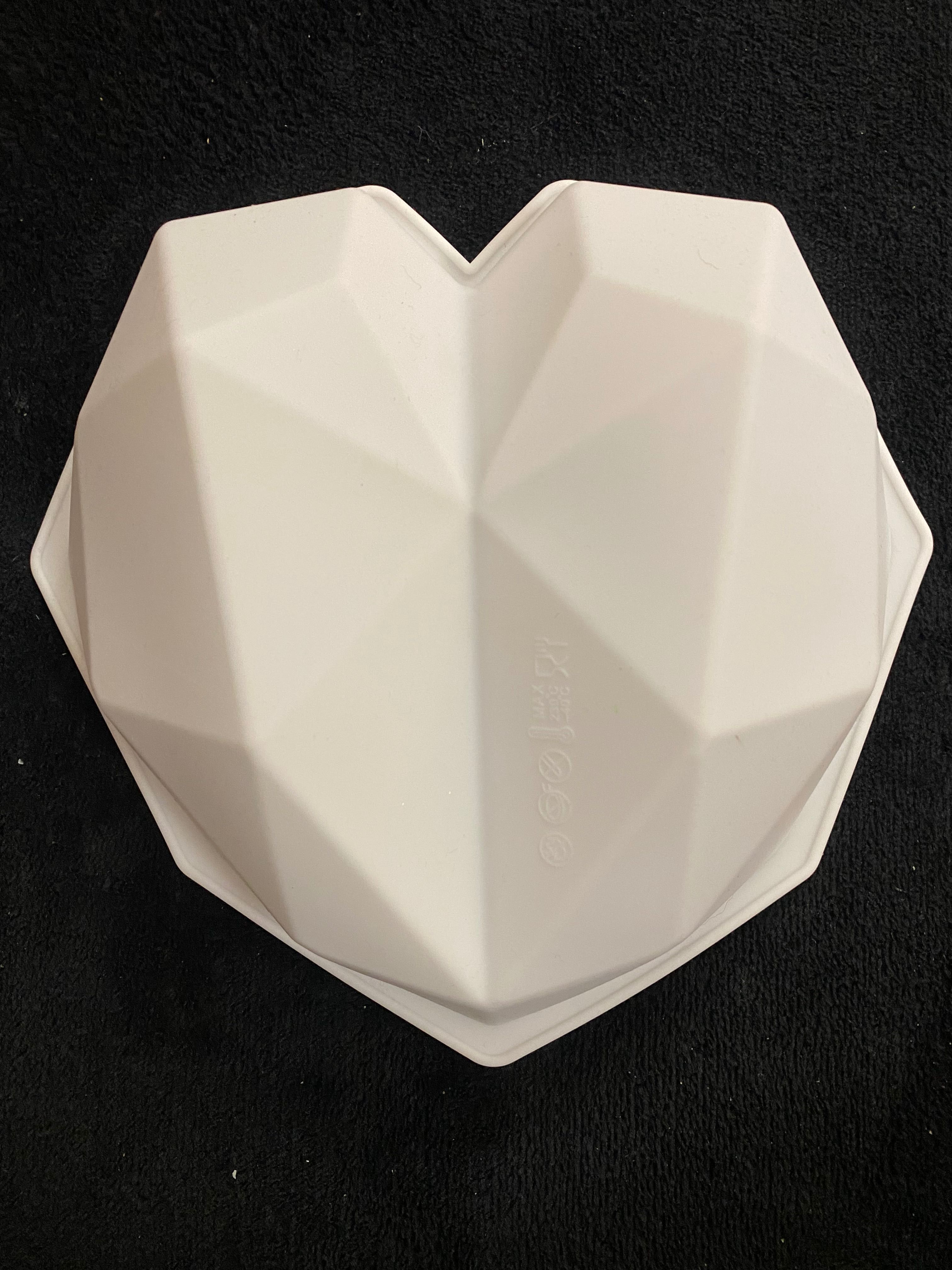 Силиконова форма голямо диамантено сърце