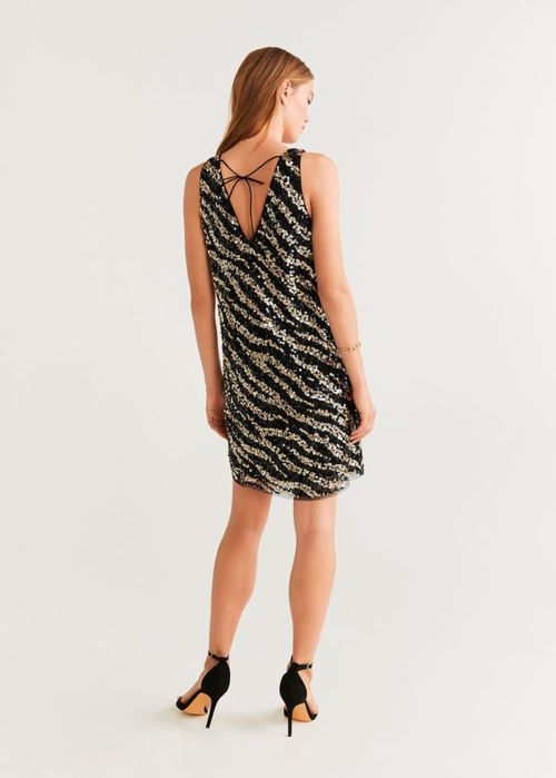 Рокля с пайети Mango