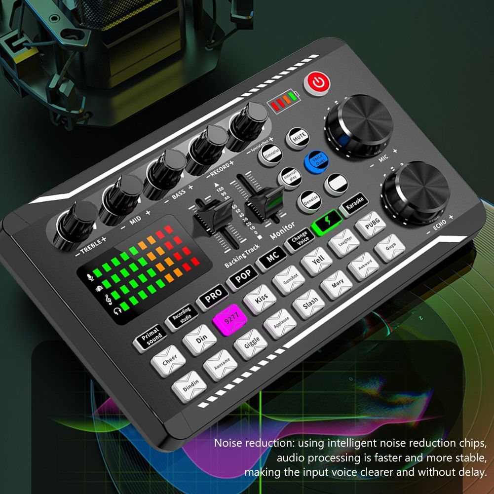 Mixer Audio cu efecte de sunet Consola DJ Bluetooth 5 Podcast Karaoke