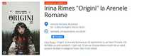 Irina Rimes "Origini" la Arenele Romane - 28 Septembrie