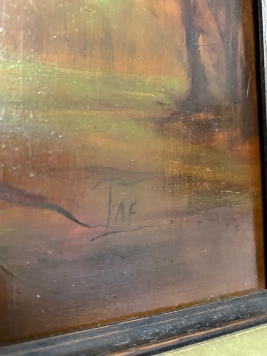 Vand tablou ulei pe panza Francine Tavernier semnat