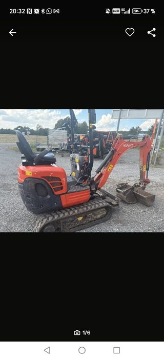 Miniexcavator kubota an 2017 1320 ore