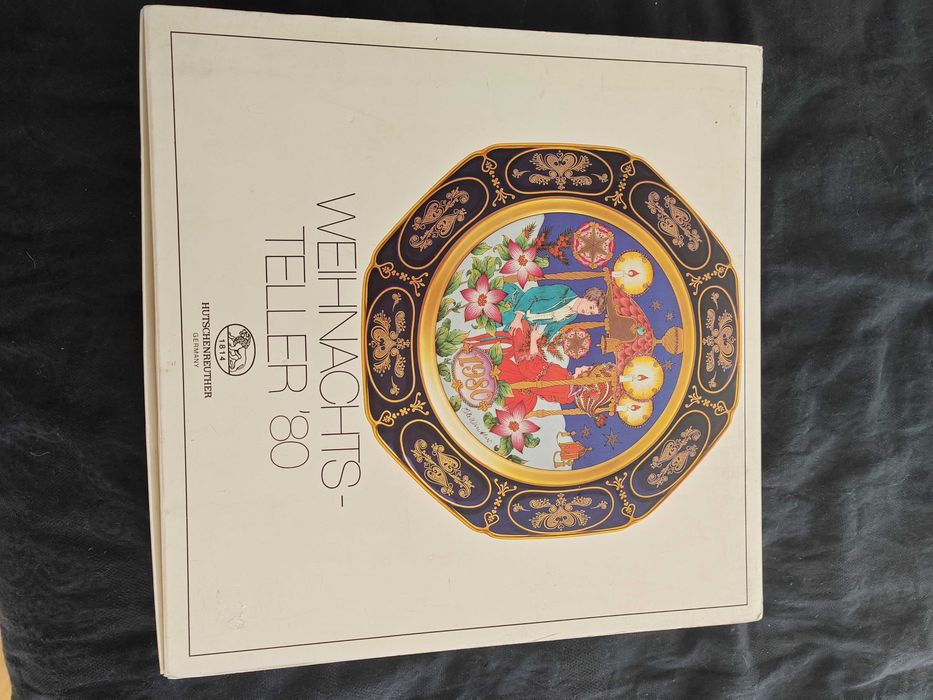 Немска коледна чиния с оригиналната кутия