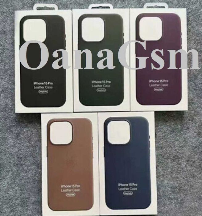 Husa iPhone 15Pro, 15Pro Max Apple MagSafe Piele