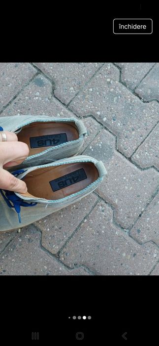 Pantofi din piele naturala