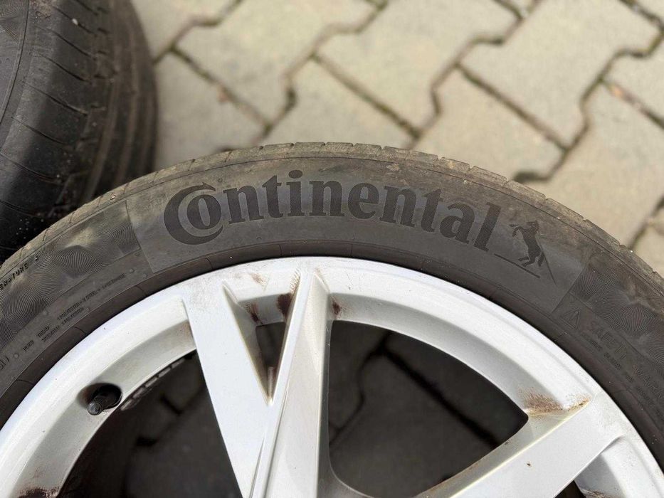 Set roti jante AUDI + anvelope Continental Premium 225/50 R17 de vara