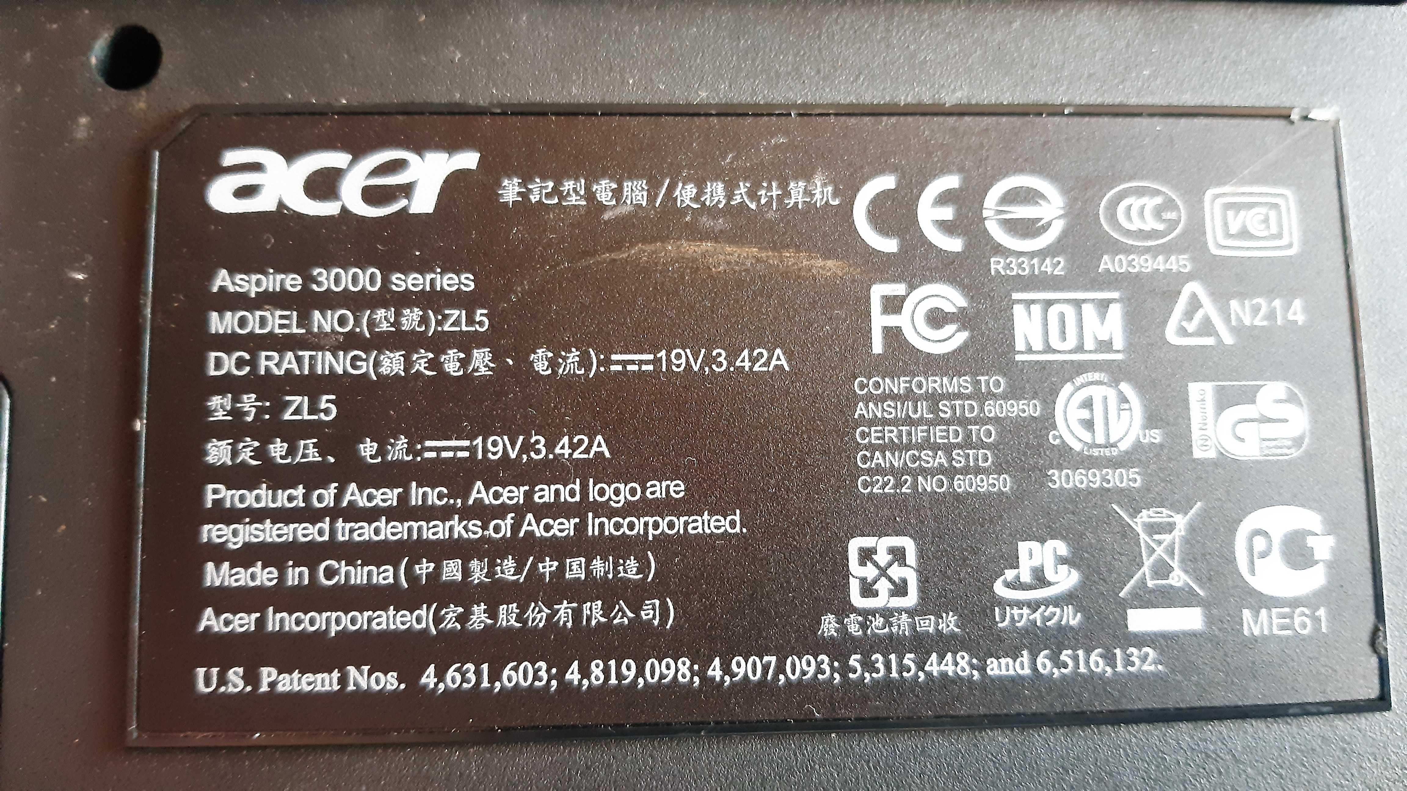 Лаптоп Acer Aspire 3003LM, почти без забележки