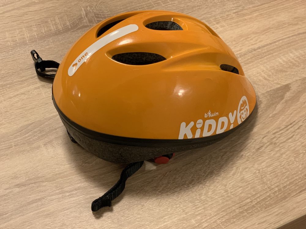 Casca copii Btwin Kiddy 52-56 - portocaliu