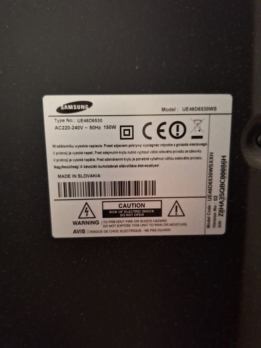 Televizor LED 3D Samsung, 117cm, FullHD, UE46D6530