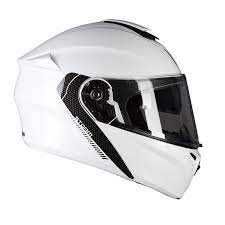 Casca Moto MT Helmets STORM Flip Up-ochelari soare,alb