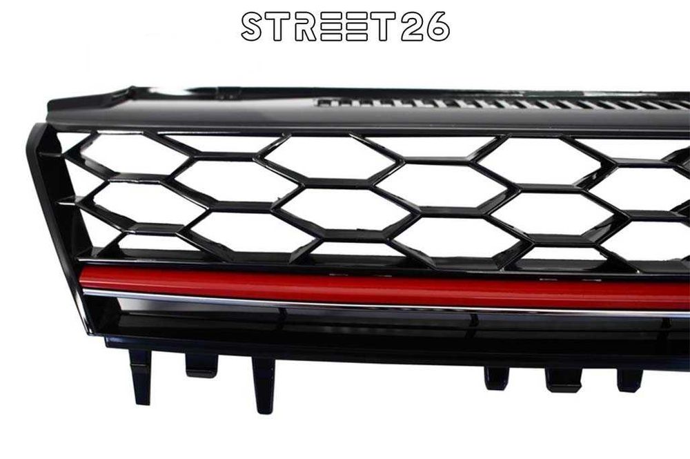 Grila Centrala fara emblema VW Golf 7 VII (2012-2017) GTI Design Rosu