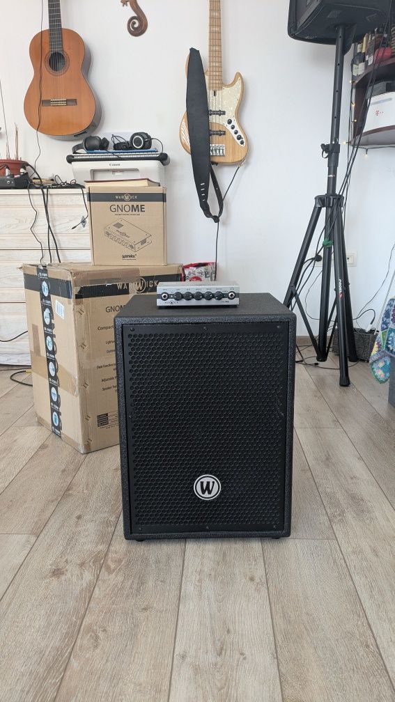 Head + cabinet chitară bass Warwick Gnome 200w