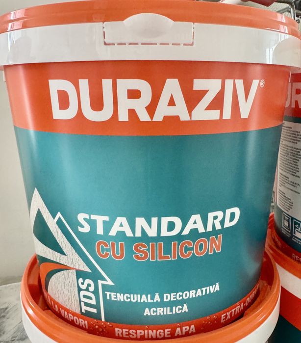 Decorativa alba DURAZIV 25 Kg x 9 cutii sigilate