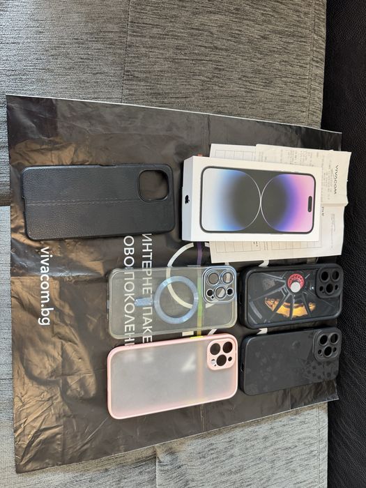 256GB iPhone 14 PRO Max Гаранция Vivacom 2025 г. Purple