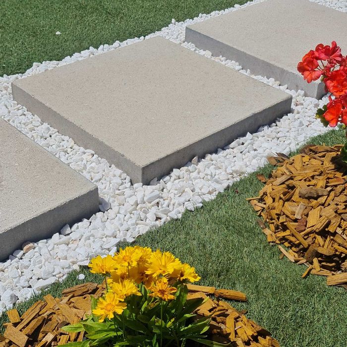 Plăci Pavaj vibropresat Alb Auriu: 50 x 50, 50 x 25, 40 x 40, 40 x 20